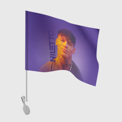 Флаг для автомобиля Niletto на фиолетовом фоне