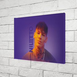 Холст прямоугольный Niletto на фиолетовом фоне - фото 2