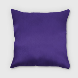 Подушка с принтом Niletto на фиолетовом фоне для любого человека, вид сзади №1. Цвет основы: 3d (велсофт)