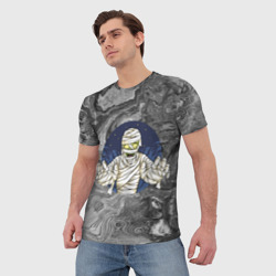 Мужская футболка 3D Мумия наводит ужас - фото 2