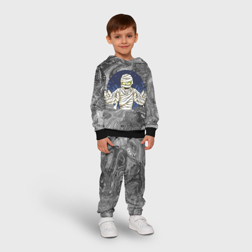 Детский костюм с толстовкой 3D Мумия наводит ужас, цвет черный - фото 3