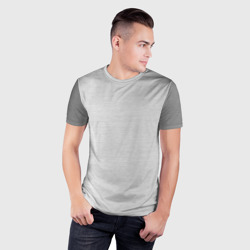 Мужская футболка 3D Slim Текстура: сталь - фото 2
