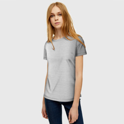 Женская футболка 3D Текстура: сталь - фото 2