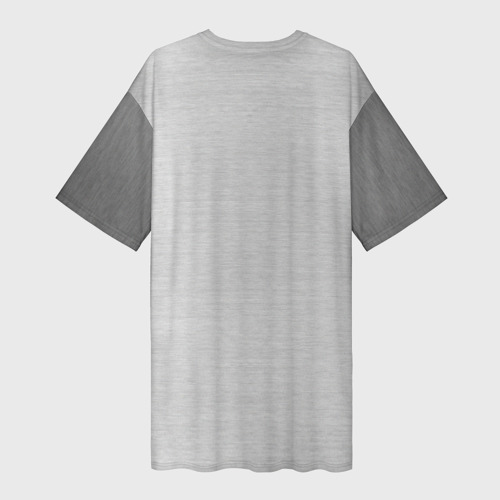 Платье-футболка 3D Текстура: сталь, цвет 3D печать - фото 2