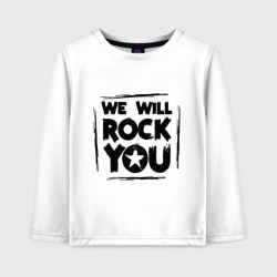 Детский лонгслив хлопок We rock you