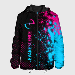 Мужская куртка 3D Evanescence - neon gradient: по-вертикали