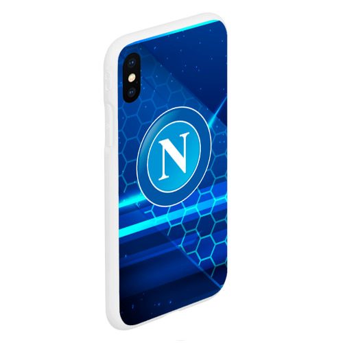 Чехол для iPhone XS Max матовый Napoli Абстракция, цвет белый - фото 3