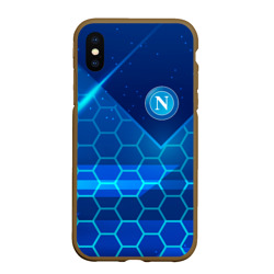 Чехол для iPhone XS Max матовый Napoli Соты абстракция