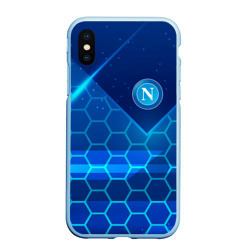 Чехол для iPhone XS Max матовый Napoli Соты абстракция