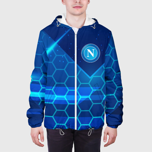 Мужская куртка 3D Napoli Соты абстракция, цвет 3D печать - фото 4