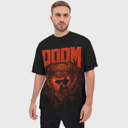 Мужская футболка oversize 3D Doom - Slayer - фото 2