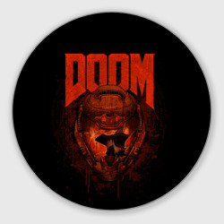 Круглый коврик для мышки Doom - Slayer