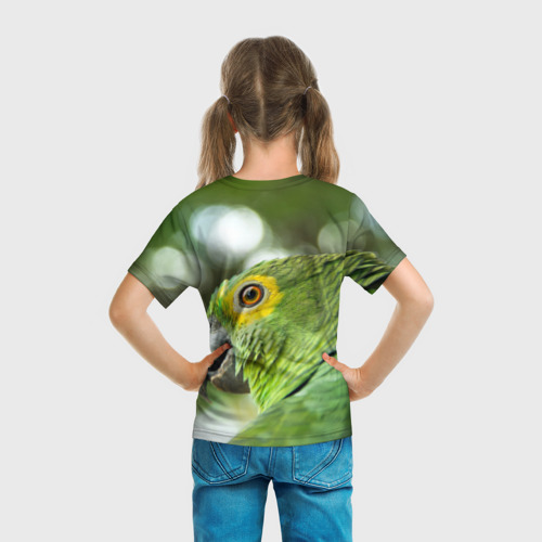 Детская футболка 3D Попугaй, цвет 3D печать - фото 6