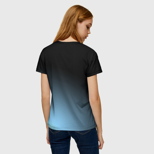 Женская футболка 3D с принтом Взгляд Изана, вид сзади #2