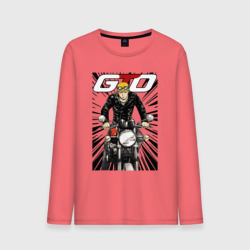 Мужской лонгслив хлопок GTO - Onizuka biker