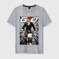 Мужская футболка хлопок GTO - Onizuka biker