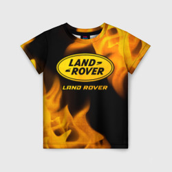 Детская футболка 3D Land Rover - gold gradient