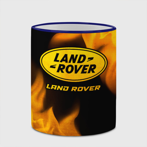 Кружка с полной запечаткой Land Rover - gold gradient, цвет Кант синий - фото 4