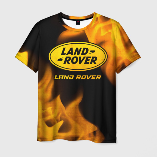 Мужская футболка 3D Land Rover - gold gradient, цвет 3D печать