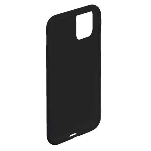 Чехол для iPhone 11 Pro Max матовый с принтом Текстурированная черно-белая клетка, фото #4
