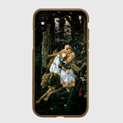 Чехол для iPhone XS Max матовый Васнецов Иван царевич на Сером Волке
