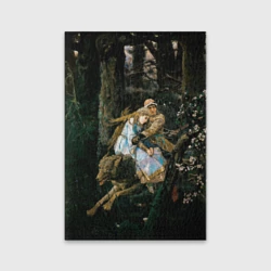 Обложка для паспорта матовая кожа Васнецов Иван царевич на Сером Волке