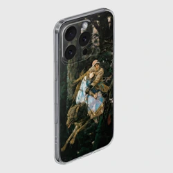 Чехол для iPhone 16 Pro силиконовый с защитой камеры Васнецов Иван царевич на Сером Волке - фото 2