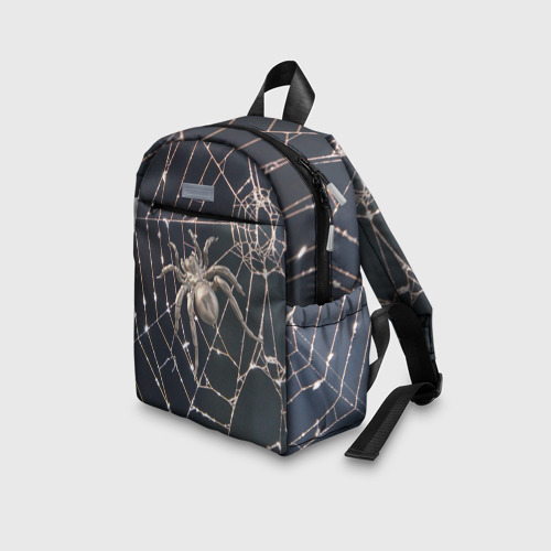 Детский рюкзак 3D Блестящий паук в паутине - фото 5