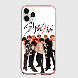 Чехол для iPhone 11 Pro Max матовый Stray Kids white background