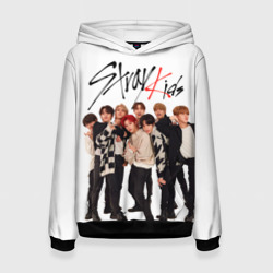 Женская толстовка 3D Stray Kids white background