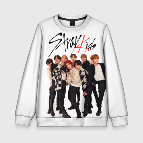 Детский свитшот 3D Stray Kids white background, цвет 3D печать