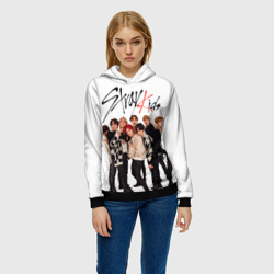 Женская толстовка 3D Stray Kids white background - фото 2