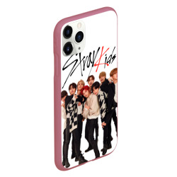 Чехол для iPhone 11 Pro матовый Stray Kids white background - фото 2