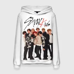 Женская толстовка 3D Stray Kids white background