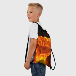 Рюкзак-мешок 3D Кулак в огне - фото 2