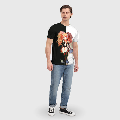 Мужская футболка 3D Джунко Эношима - Danganronpa, цвет 3D печать - фото 5