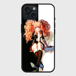 Чехол силиконовый для Apple iPhone 15 матовый Джунко Эношима - Danganronpa