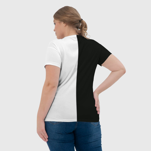 Женская футболка 3D с принтом Джунко Эношима - Danganronpa, вид сзади #2