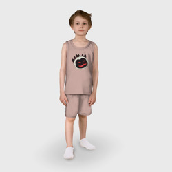 Детская пижама с шортами хлопок Cult of the Lamb - овечка ехидно улыбается - фото 2