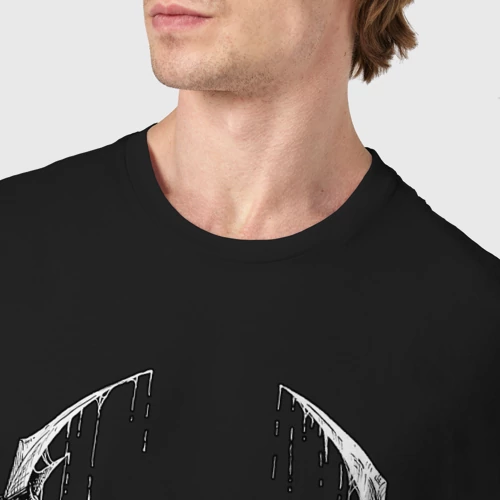 Мужская футболка хлопок Quake logo - фото 6