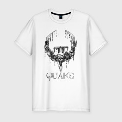 Мужская футболка хлопок Slim Quake logo