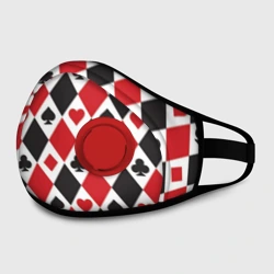 Маска из неопрена Фон из карточных мастей