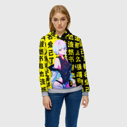Женская толстовка 3D Киберпанк: бегущий по краю - фото 2