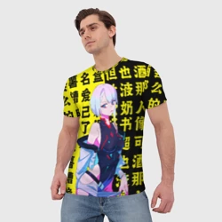 Мужская футболка 3D Киберпанк: бегущий по краю - фото 2