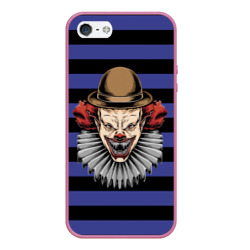 Чехол для iPhone 5/5S матовый Злой клоун - Halloween