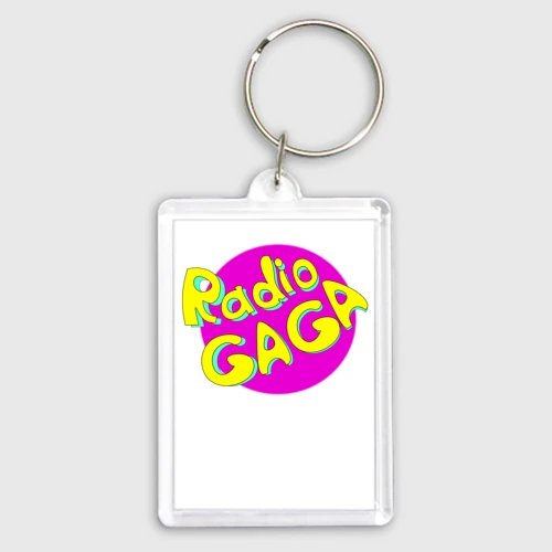 Брелок прямоугольный 35*50 Radio Gaga
