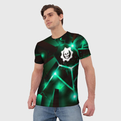 Мужская футболка 3D Gears of War разлом плит - фото 2