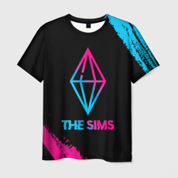 Мужская футболка 3D The Sims - neon gradient