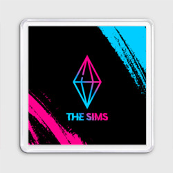 Магнит 55*55 The Sims - neon gradient