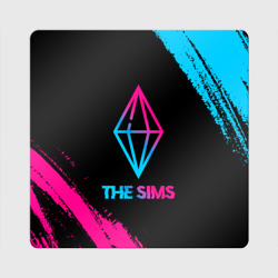 Магнит виниловый Квадрат The Sims - neon gradient